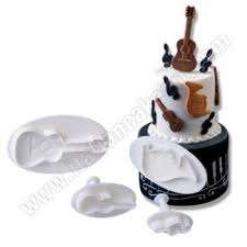 Music guitar Fondant plunger Cutter