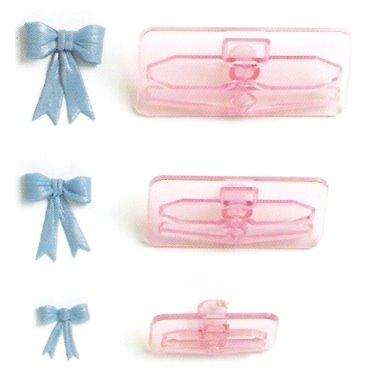 Bow template Plastic cookie cutter, 3piece