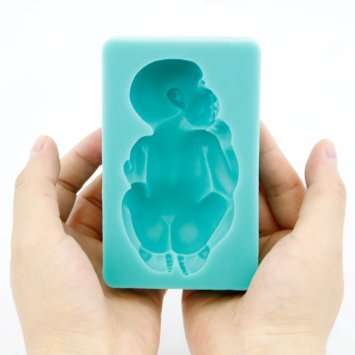 Silicone fondant baby mold, size of mould 10.5x6.5cm