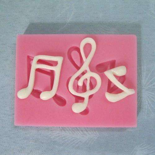 Silicone fondant  mould music notes,  size of moulds 6x4cm