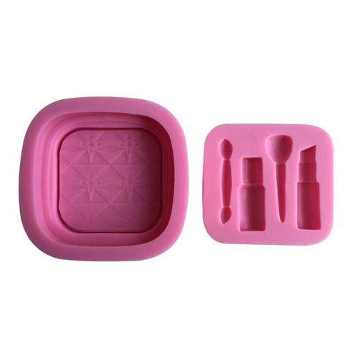 Silicone fondant mould high Make up set,  size of mould 6x5.5