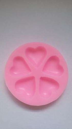 Hearts Silicone fondant / sugarpaste mould, size of mould 8cm