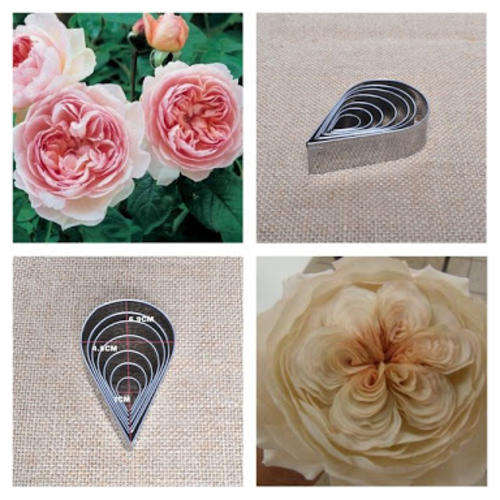 Austen Rose Metal Fondant cutters