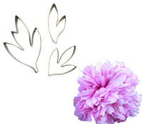 Peony Metal Fondant cutters