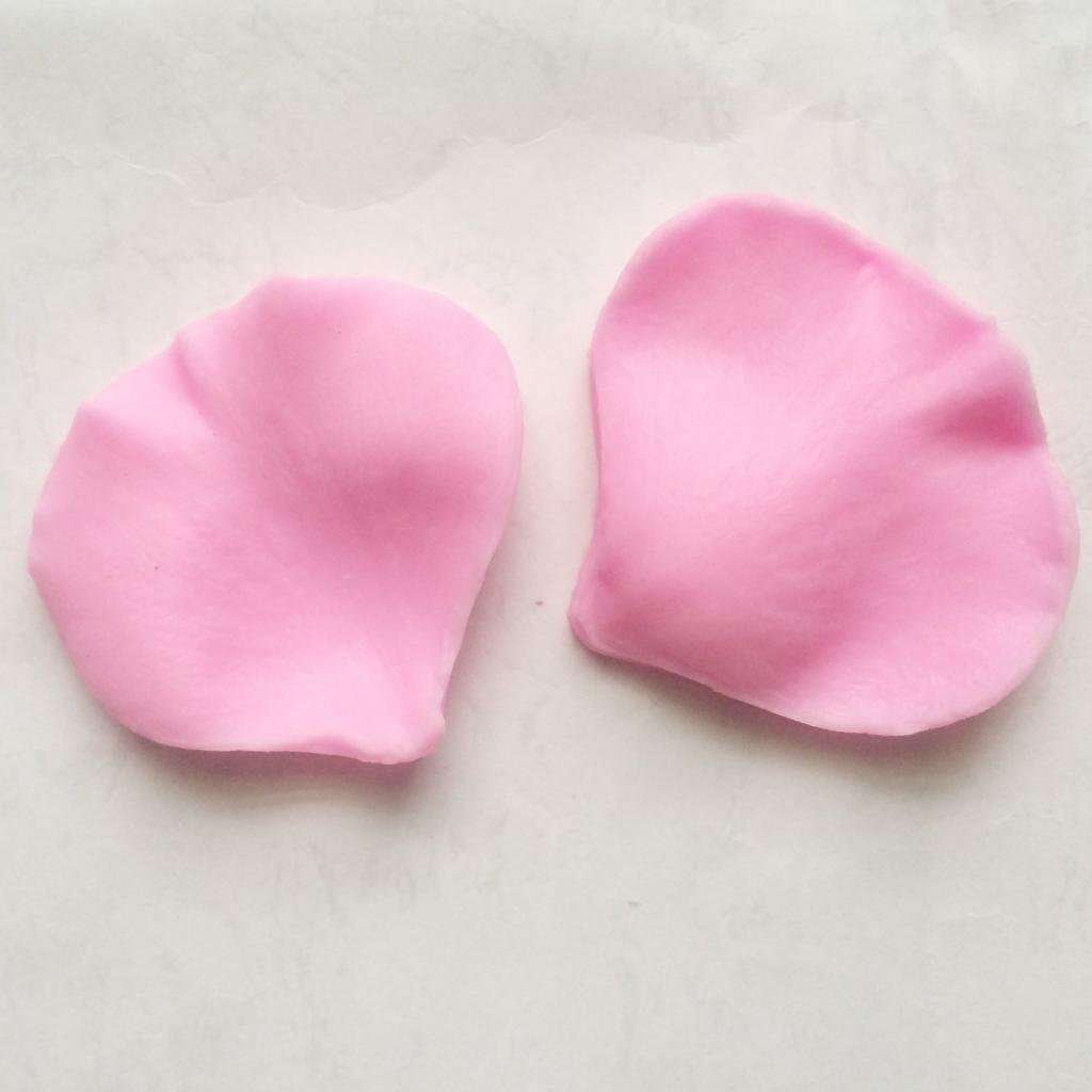 Rose petal silicone mould, for fondant, size of mould 6.5x6cm