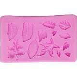 Leaves silicone mould, for  fondant, size of mould 8.5x5.5cm