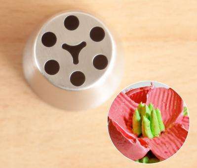 large Russian cake decorating metal nozzle, B