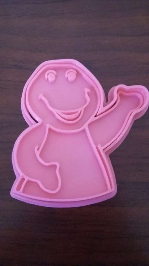 Barney fondant cutter, 8x7cm