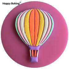 Hot air balloon silicone mould, for choclate or fondant, size of mould 7cm