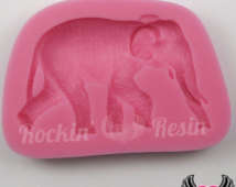 Elephant silicone mould, for choclate or fondant, size of mould 7.5x5.5cm