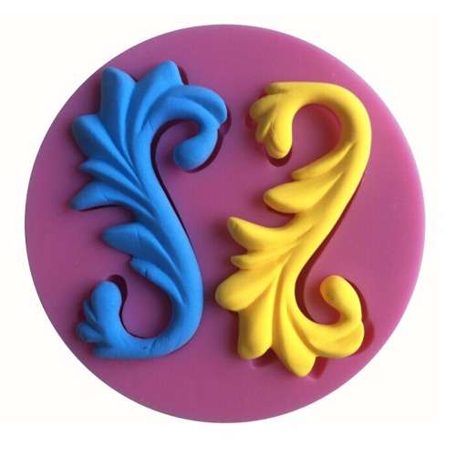 Curls Border silicone mould, for choclate or fondant, size of mould 10cm
