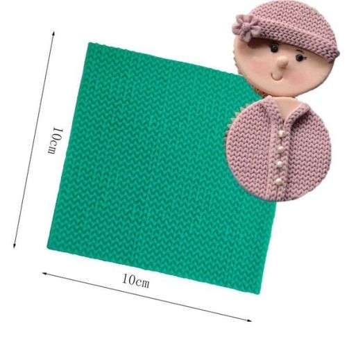 Silicone fondant  Crochet Impression D,  size of moulds 9.5x9.5cm