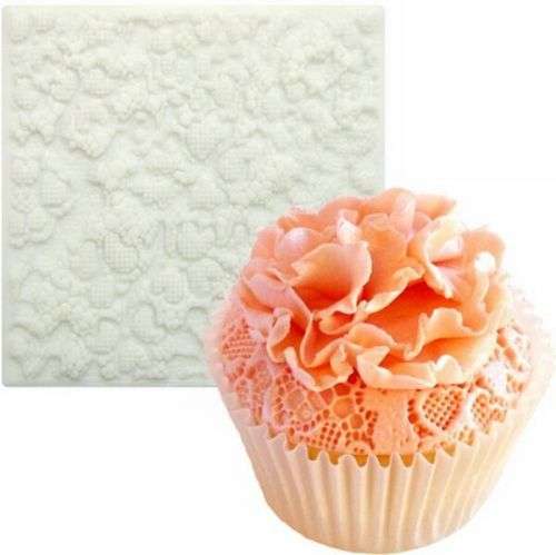 Silicone fondant  Crochet Impression E,  size of moulds 9.5x9.5cm