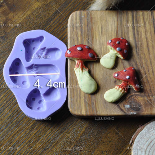 Silicone fondant mould Mushrooms, size of mould 8x5.5cm