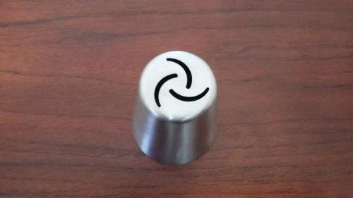 large Russian cake decorating metal nozzle, P