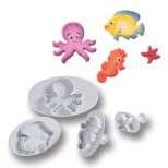 Marine objects under the sea Fondant plunger Cutter