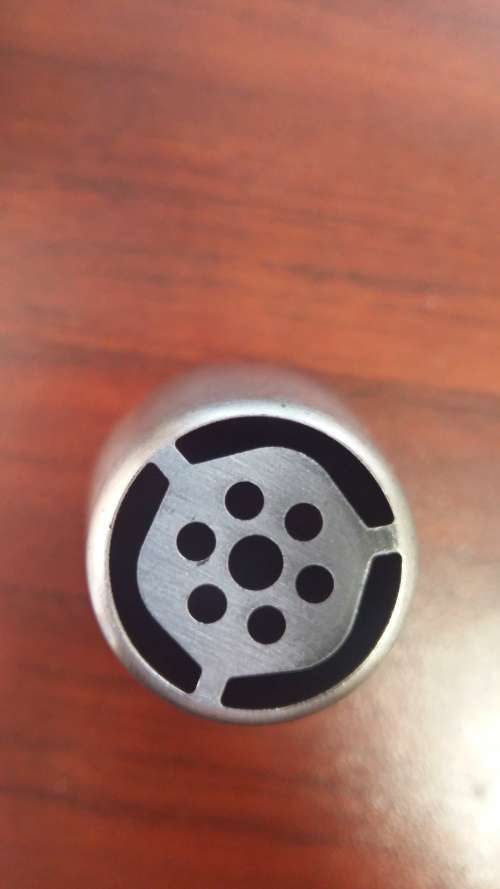 large Russian cake decorating metal nozzle, V