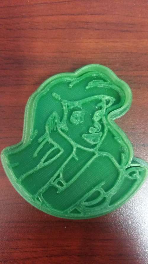 Mermaid fondant cutter, 7.5cm wide