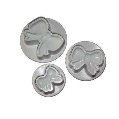 Bow Fondant plunger Cutter 3 piece set