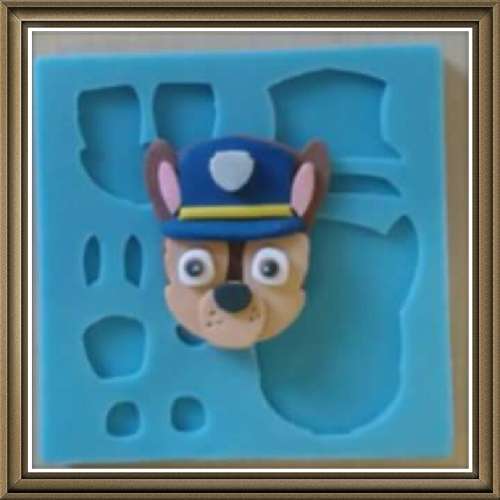 Silicone mould paw patrol assemble it, Chase
