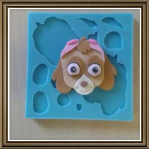 Silicone mould paw patrol assemble it, Skye