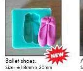 Silicone mould ballet shoe