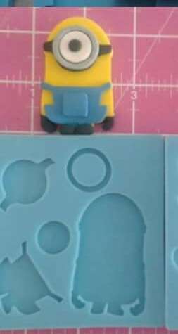 Silicone mould Minion assemble it