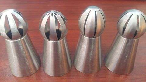 large Russian Cream decorating metal nozzle set A