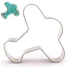 Plane cookie fondant cutter metal, 7x7cm