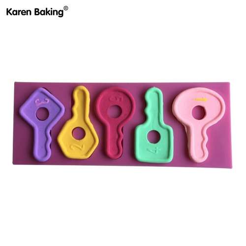 Silicone fondant big keys mould, size of mould 18x7cm