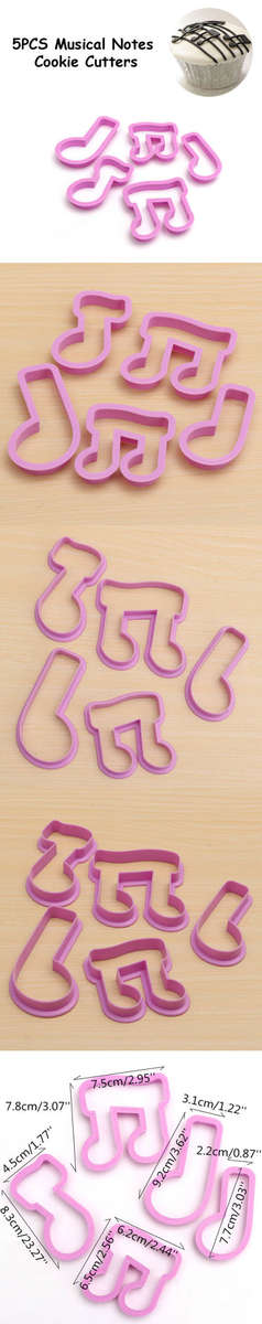music notes cookie cutters