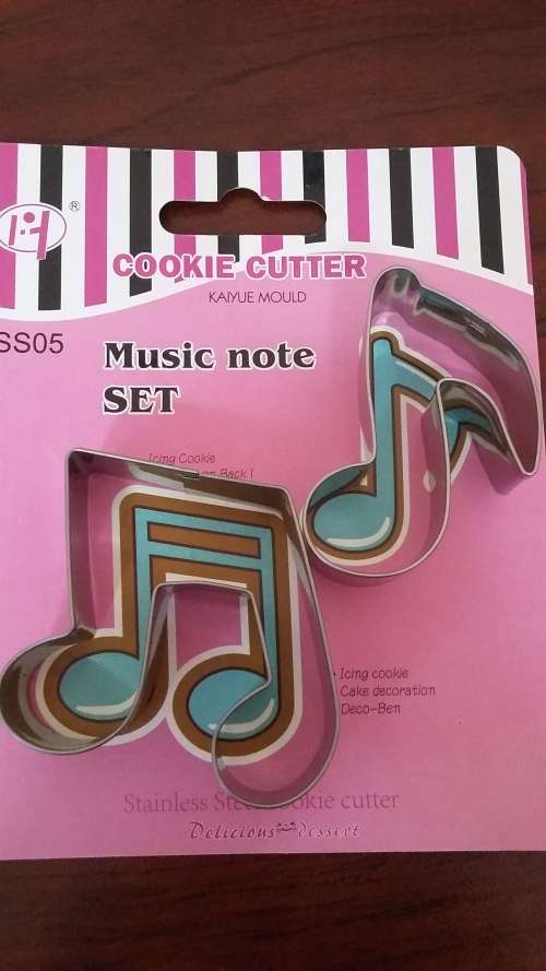 Music metal cookie cutter set