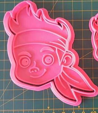 Jake and the neverland pirate cookie cutter, 9x7.5cm