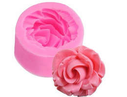 Silicone fondant mould rose,  size of rose 3.5cm