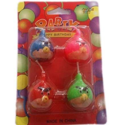Angry birds birthday candles