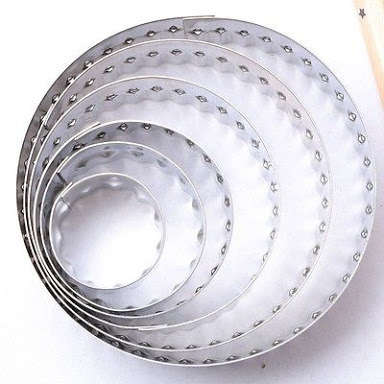 Metal double cut out set round