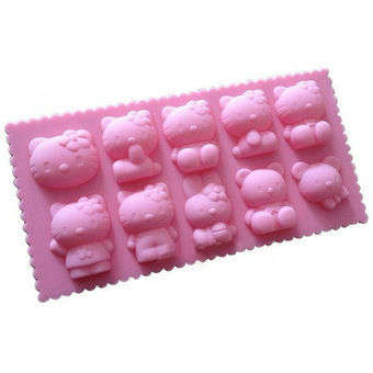 Hello Kitty silicone fondant mould. size of mould 21.5x11.5cm