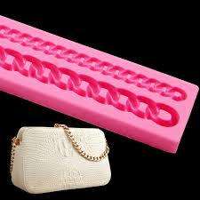 Silicone fondant Handbag Chain mould. moud size 28x4.5cm