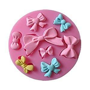 Bow silicone mould, for fondant, size of mould 8.5cm