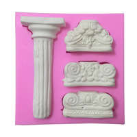 Silicone fondant  mould Pillars,  size of moulds 9.5x10cm