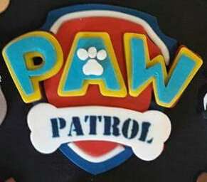 Silicone mould  asemble it with stencil Paw Patrol Logo