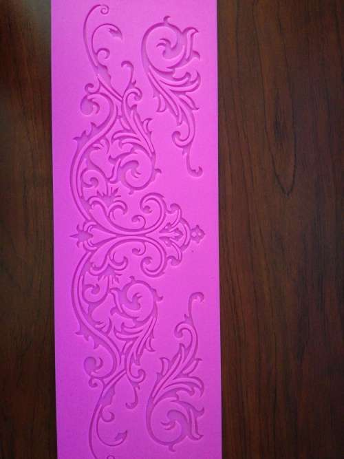 Curls, scroll Silicone lace mat 39x9.5cm
