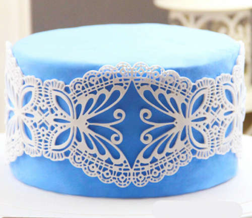 Butterfly Silicone lace mat 39x9.5cm