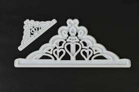 Tiara plastic fondant cutter, 2piece, (20cm and 8cm)