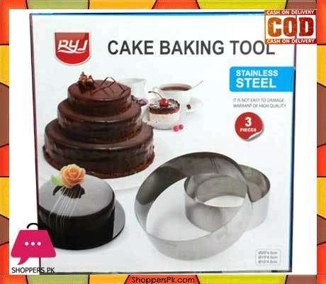 Round cake pan set. (can also be used as cookie cutter