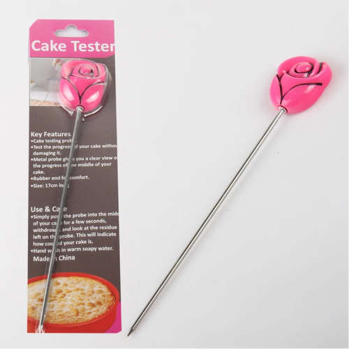 Rose cake testing pin
