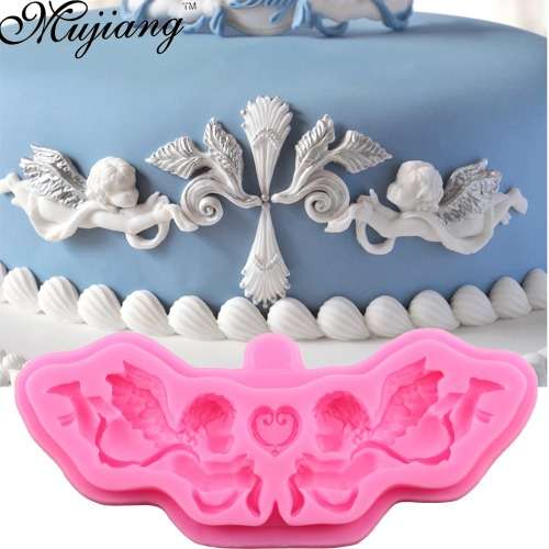 Angel Border silicone fondant mould. size of mould 15x4.5cm