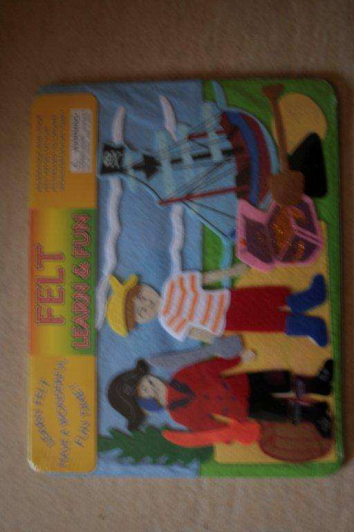 Felt pieces on felt board , Pirate