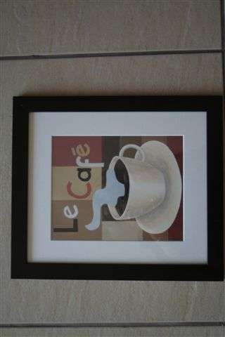 Framed Coffee Print 33x37cm, Was R150 now R60