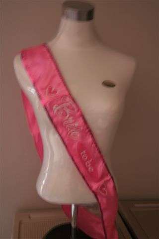 Bride to be Sash